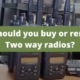 buy or rent two way radio