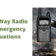 Two way radio in emergency situation