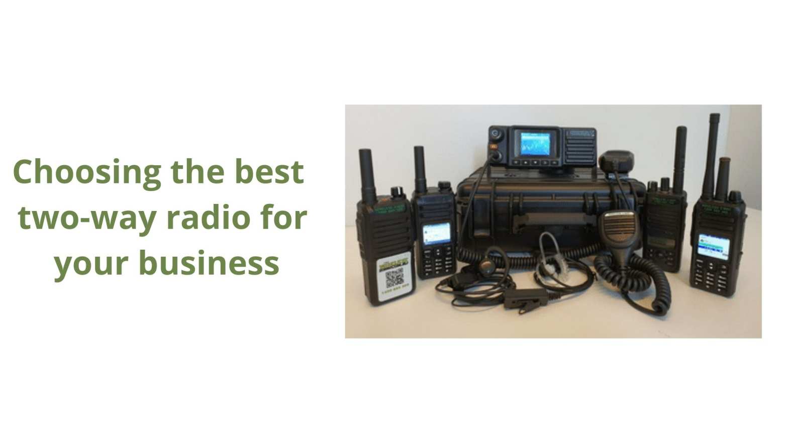 Choosing the best twoway radio for your business Wireless 2Way